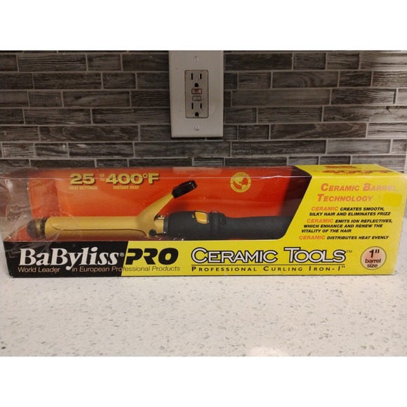 Babyliss Pro 1" Electric Professional Curling Iron With Swivel‎ Cord. - Picture 1 of 7